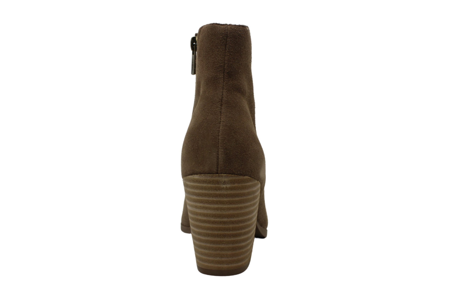 Botas femininas American Rag Eryn Suede bico fino na altura do tornozelo marrom tamanho 10 M