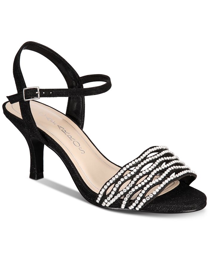 Caparros Quirin Slingback Slingback Open Toe Dress Saltos Cinza Tamanho 6,5 M