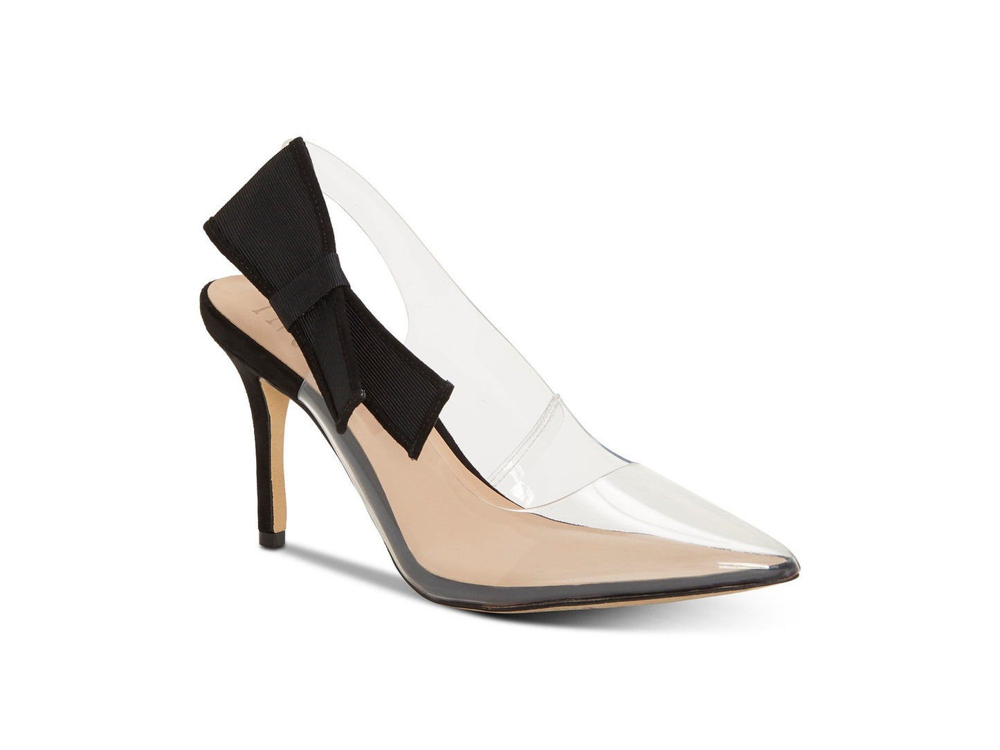 INC International Concepts Coletta Tecido Bico Fino SlingBack Feminino - Preto Tamanho 6 M