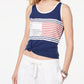 Tommy Hilfiger Regata Feminina Sem Mangas Azul Tamanho Médio