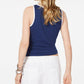 Tommy Hilfiger Regata Feminina Sem Mangas Azul Tamanho Médio