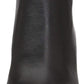 Sandálias femininas Steve Madden Tilt Leather Peep Toe para ocasiões especiais, pretas, tamanho 5 M
