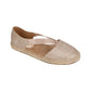 Sandálias femininas Kenneth Cole Reaction com tecido elástico e bico redondo, tamanho 6 M, douradas