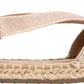 Sandálias femininas Kenneth Cole Reaction com tecido elástico e bico redondo, tamanho 6 M, douradas