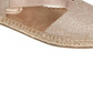 Sandálias femininas Kenneth Cole Reaction com tecido elástico e bico redondo, tamanho 6 M, douradas