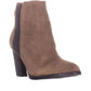 Tommy Hilfiger Bota Feminina Regise Couro Biqueira Amêndoa Cano Curto Marrom Tamanho 7M