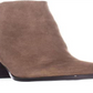Tommy Hilfiger Bota Feminina Regise Couro Biqueira Amêndoa Cano Curto Marrom Tamanho 7M
