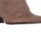 Tommy Hilfiger Bota Feminina Regise Couro Biqueira Amêndoa Cano Curto Marrom Tamanho 7M