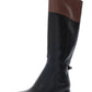 Botas de montaria Tommy Hilfiger Merritt de couro sintético femininas, pretas, tamanho 7 M