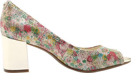 Scarpin Meredith Peep Toe Feminino Anne Klein Branco Tamanho 10 M