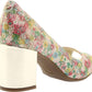 Scarpin Meredith Peep Toe Feminino Anne Klein Branco Tamanho 10 M