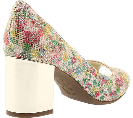 Scarpin Meredith Peep Toe Feminino Anne Klein Branco Tamanho 10 M