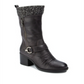 Botas femininas casuais Wylla bico redondo cano médio BareTraps cinza tamanho 9,5 M
