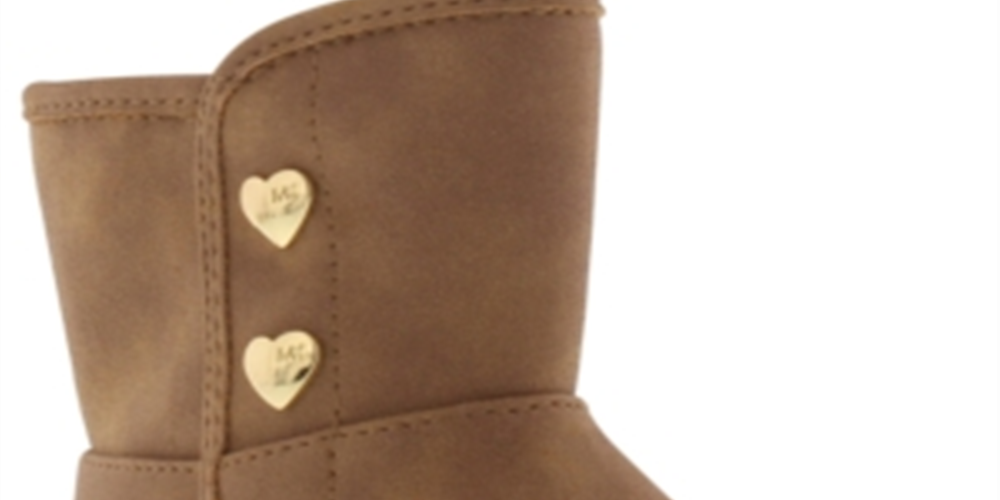 Botas Michael Kors Big Girl's Baby Jade Marrom Tamanho 2 M