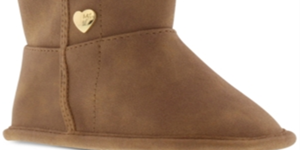 Botas Michael Kors Big Girl's Baby Jade Marrom Tamanho 2 M