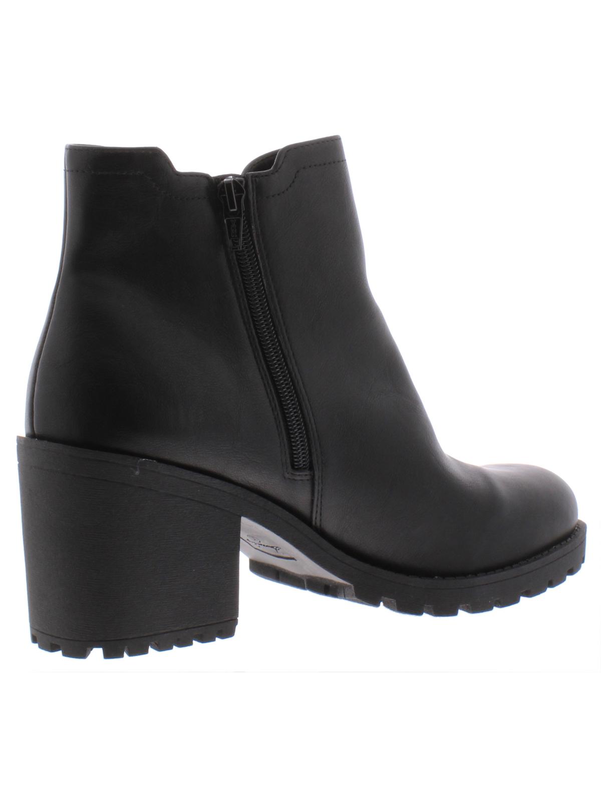 Botas femininas American Rag Morghan com palmilha acolchoada e bico redondo, pretas, tamanho 7,5 M