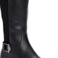 Botas de montaria femininas Alfani Kallumm Wide Calf em couro sintético, pretas, 7 m