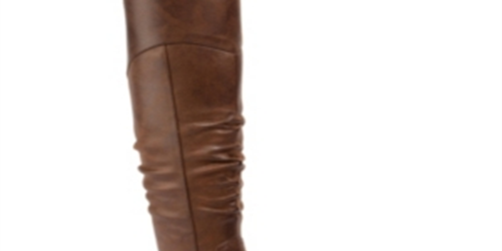 Botas Baretraps Chaya Tall Block Heel High até o joelho femininas, marrom, tamanho 10 M
