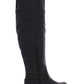 Botas femininas American Rag Adarra de cano alto, bico fechado, pretas, tamanho 9 M