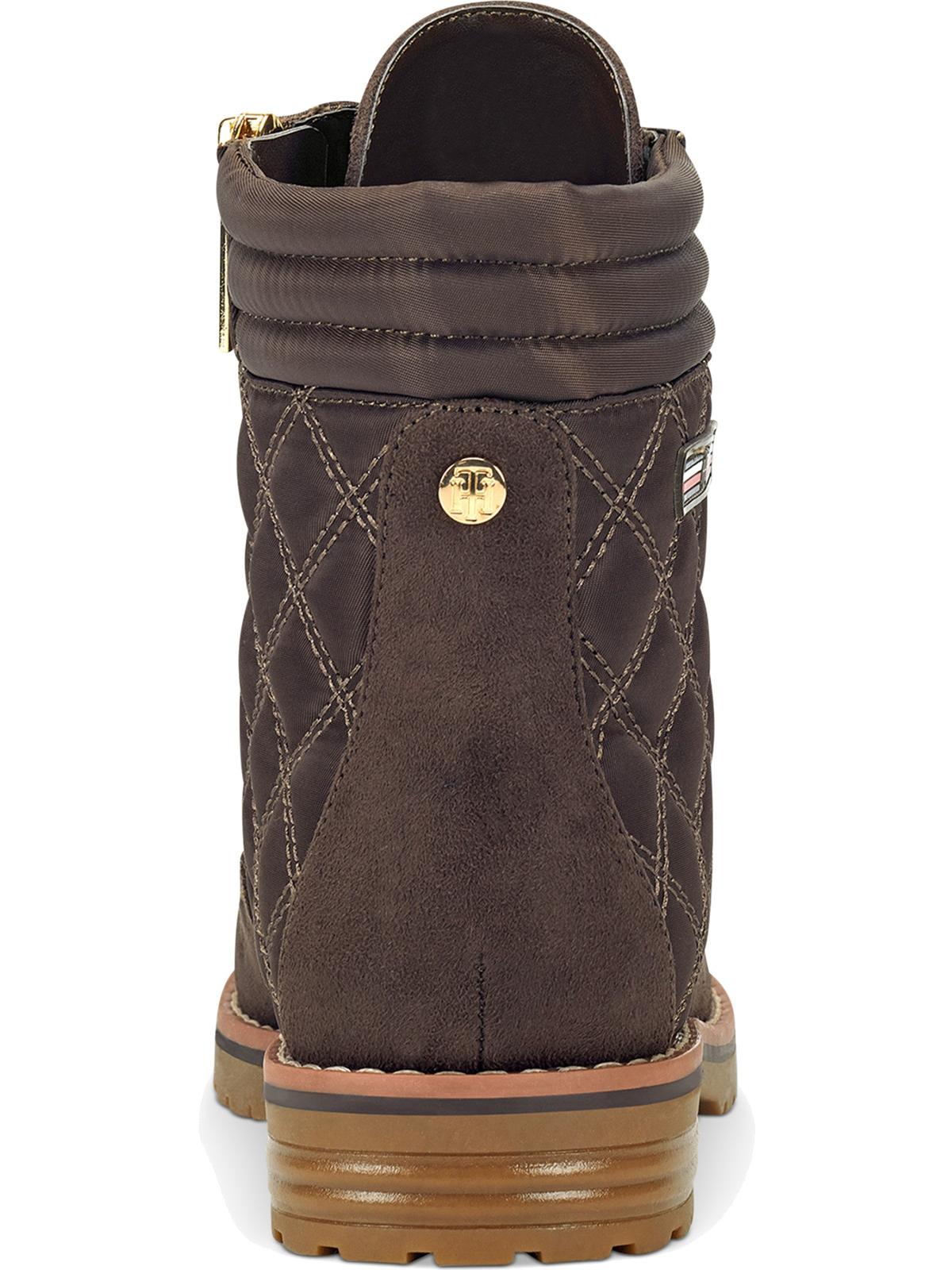 Tommy Hilfiger Botas Onella Femininas Acolchoadas Cinza Escuro Tamanho 5,5 M