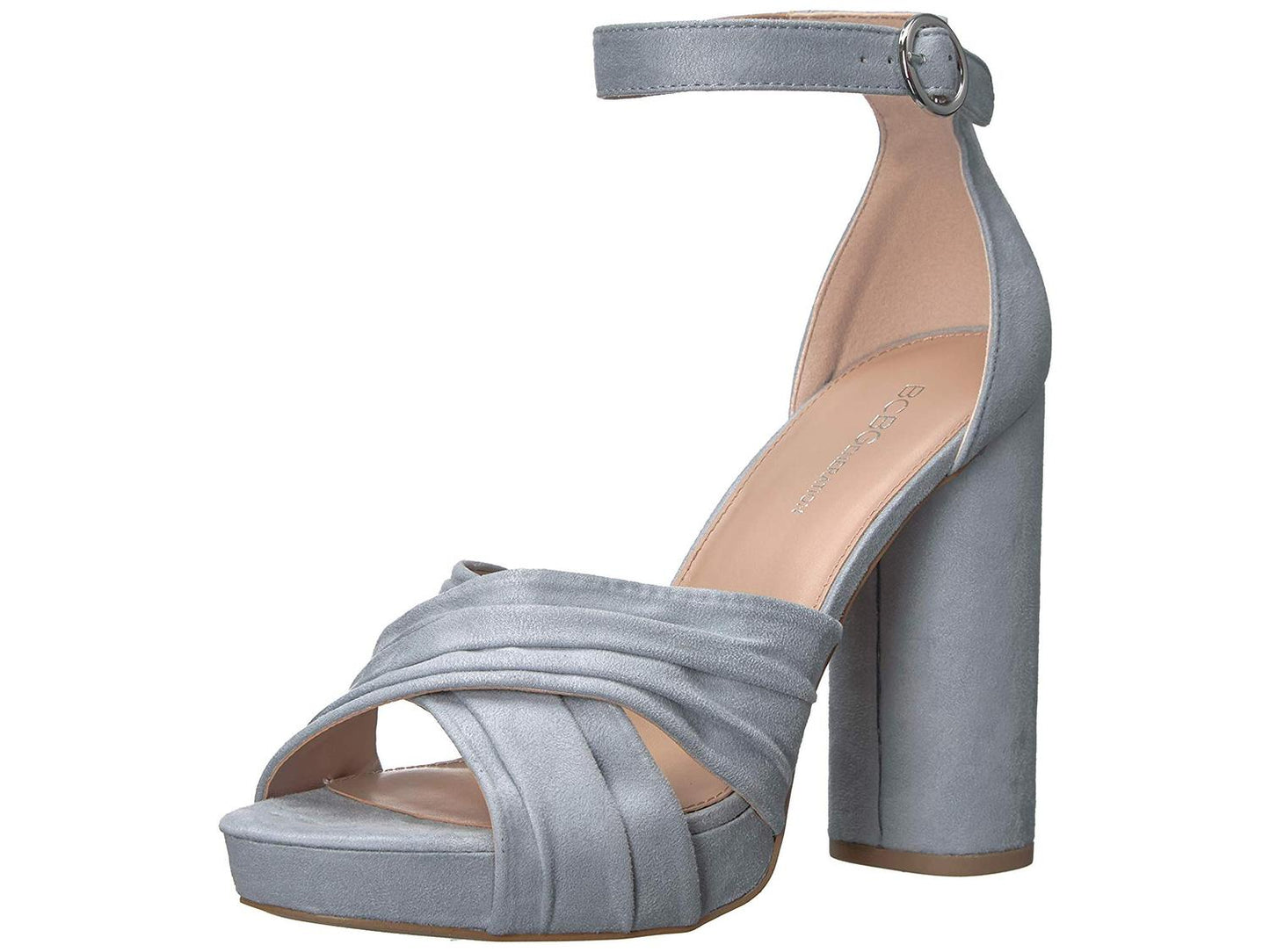 Sandália de salto Flora feminina BCBGeneration cinza tamanho 10 M