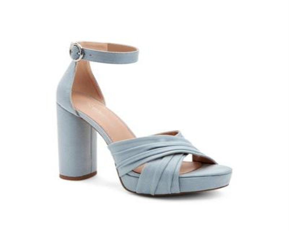 Sandália de salto Flora feminina BCBGeneration cinza tamanho 10 M