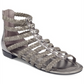 Marc Fisher Pepita Open Toe Casual Gladiador Cinza Tamanho 9 M Feminino