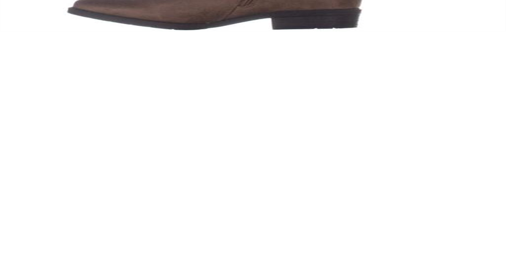 Botas de montaria femininas Yanessa com bico fechado e cano alto, tamanho 6,5 M, marrom