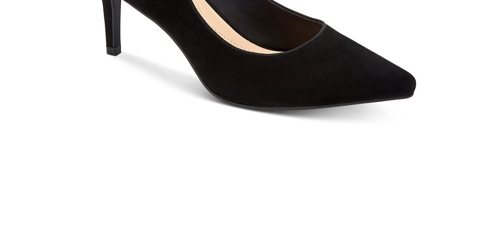 Scarpin Mary Jane Alfani Feminino Jerikaa Tecido Bico Fino Tira no Tornozelo - Preto Tamanho 6 M