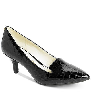 Scarpin clássico feminino Anne Klein Felice bico fino preto - tamanho 6,5 M