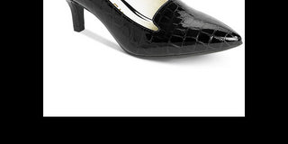 Scarpin clássico feminino Anne Klein Felice bico fino preto - tamanho 6,5 M