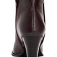 Botas femininas Giani Bernini Bellee com bico fechado e cano curto, vermelhas, tamanho 5 M