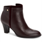Botas femininas Giani Bernini Bellee com bico fechado e cano curto, vermelhas, tamanho 5 M