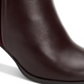 Botas femininas Giani Bernini Bellee com bico fechado e cano curto, vermelhas, tamanho 5 M