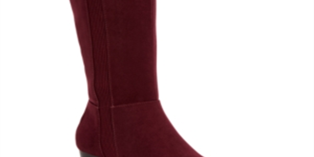 Botas sociais femininas Myranda da Style &amp; Co, vermelhas, tamanho 6 M