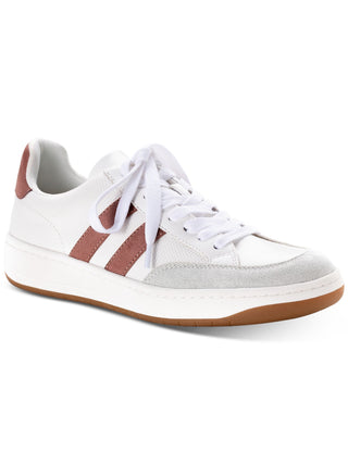 Tênis esportivo feminino American Rag com cadarço, listrado, acolchoado, confortável, Shaley, bico redondo, branco, tamanho 7 M