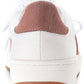 Tênis esportivo feminino American Rag com cadarço, listrado, acolchoado, confortável, Shaley, bico redondo, branco, tamanho 7 M