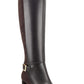 Botas de montaria femininas Bandolino Bilya de couro até o joelho, marrom, 9,5 m