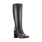 Botas de montaria femininas Bandolino Bilya de couro até o joelho, marrom, 9,5 m