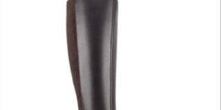 Botas de montaria femininas Bandolino Bilya de couro até o joelho, marrom, 9,5 m