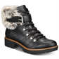 Botas femininas JOJO de couro sintético com zíper, tamanho 5,5 M, pretas, da Sun + Stone