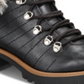 Botas femininas JOJO de couro sintético com zíper, tamanho 5,5 M, pretas, da Sun + Stone