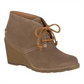 Botas femininas Sperry Celeste Prow Wedge Ankle Booties, marrom, tamanho 7 M