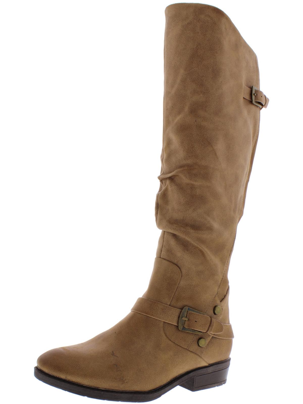 Botas de montaria femininas Baretraps Yanessa de camurça sintética, tamanho 5,5 M, marrom