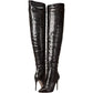 Steve Madden Sapatos Femininos Harlow Botas Fashion com Bico Fino Acima do Joelho Preto Tamanho 7,5 M