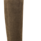 Botas de salto alto de couro Bandolino, femininas, com salto de metal verde, fivela com acento acolchoado, biqueira amendoada Bilya, salto bloco com zíper, 8,5 m