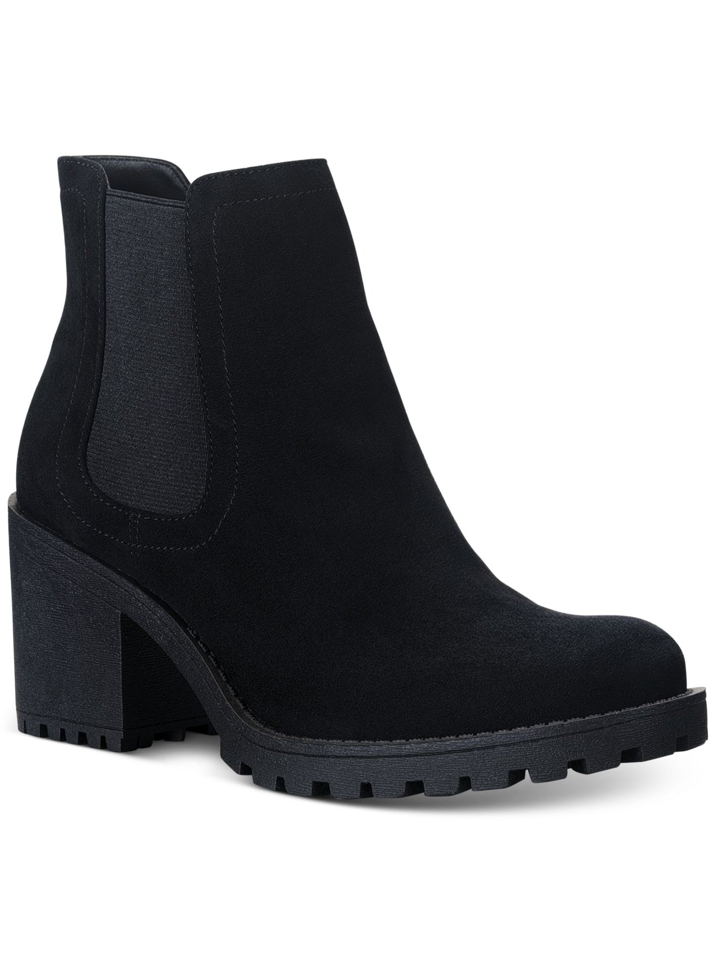 American Rag Botas femininas pretas plataforma Goring com amortecimento Morghan bico redondo plataforma com zíper tamanho 7 M