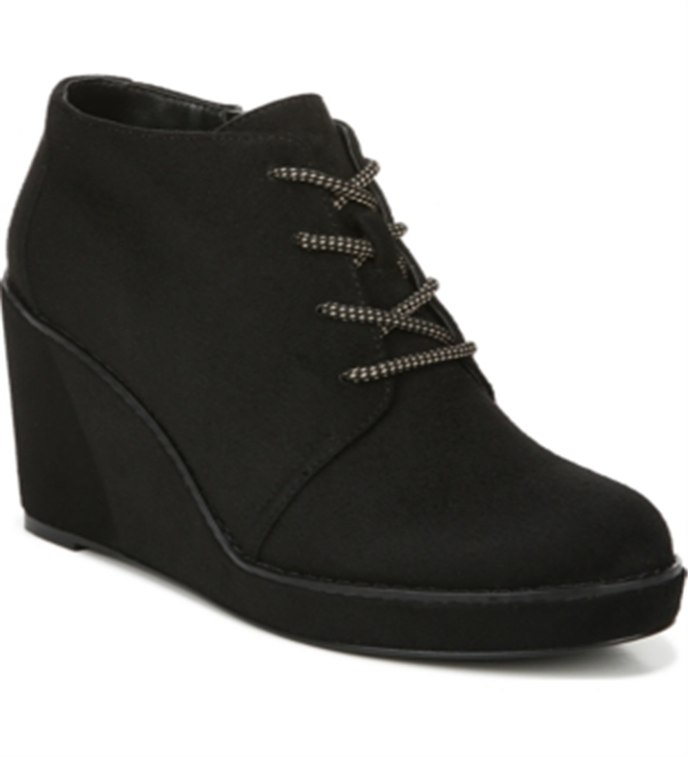 Carlos by Carlos Santana Wills feminino com cadarço e salto plataforma preto tamanho 9 M