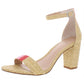 Sandálias femininas Kivah 20 Straw Stripe Heel, marrom, tamanho 7,5 M, da INC International Concepts