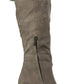 Botas femininas Kenneth Cole Reaction Corie Lace Faux Suede Tall Social Concrette Tamanho 6,5 M